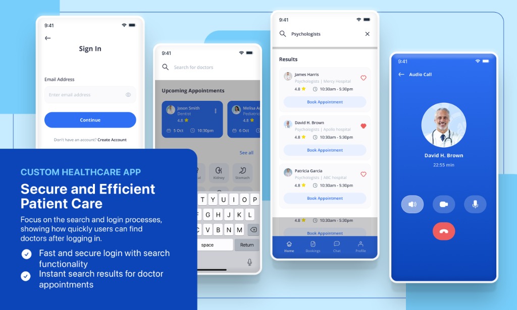 Healthcare App — Appointment Booking & Patient Records image 1