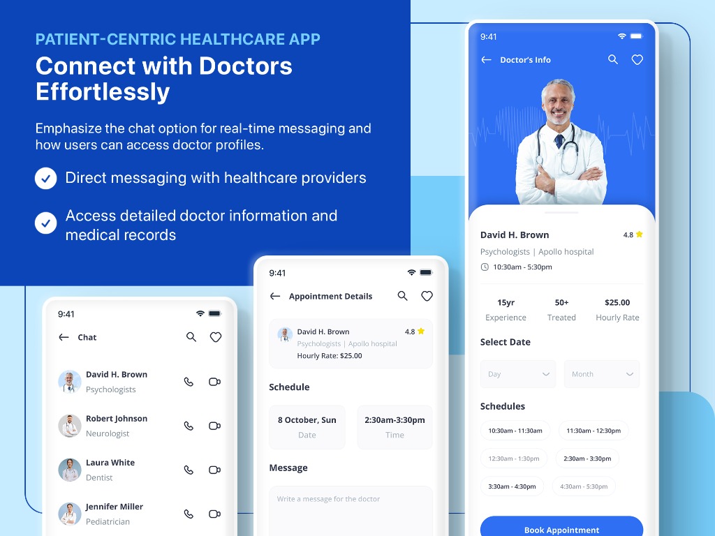 Healthcare App — Appointment Booking & Patient Records image 3