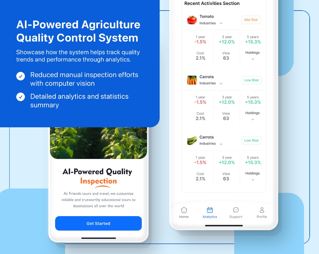 AgriTech AI: Smart Quality Control — Screen 01