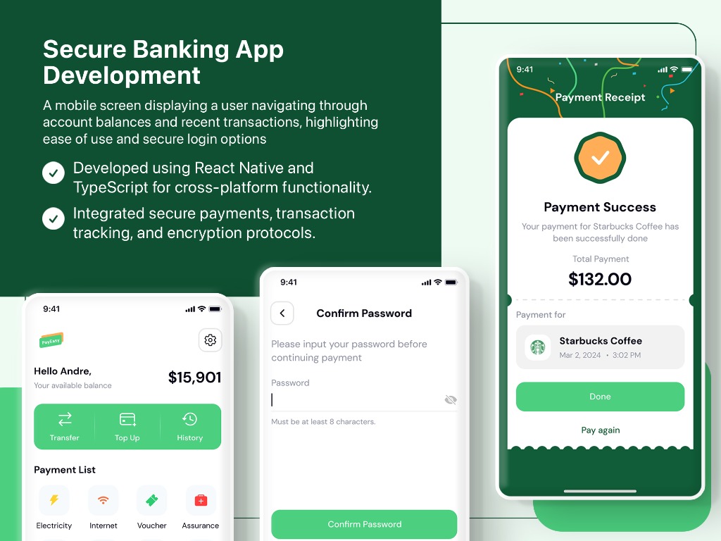 Banking App: Secure and Simple — Screen 01