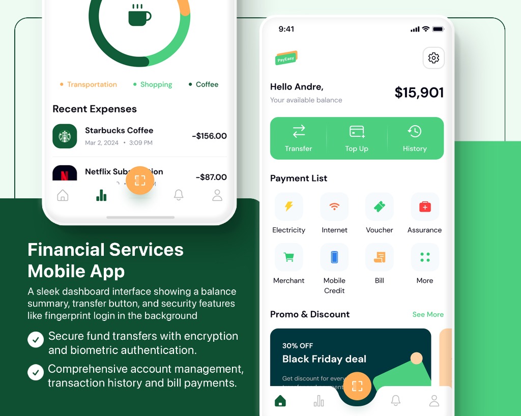 Banking App: Secure and Simple — Screen 02