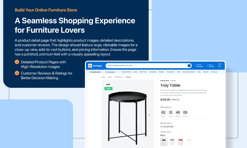 Furniture & Home Décor E-Commerce — Screen 02